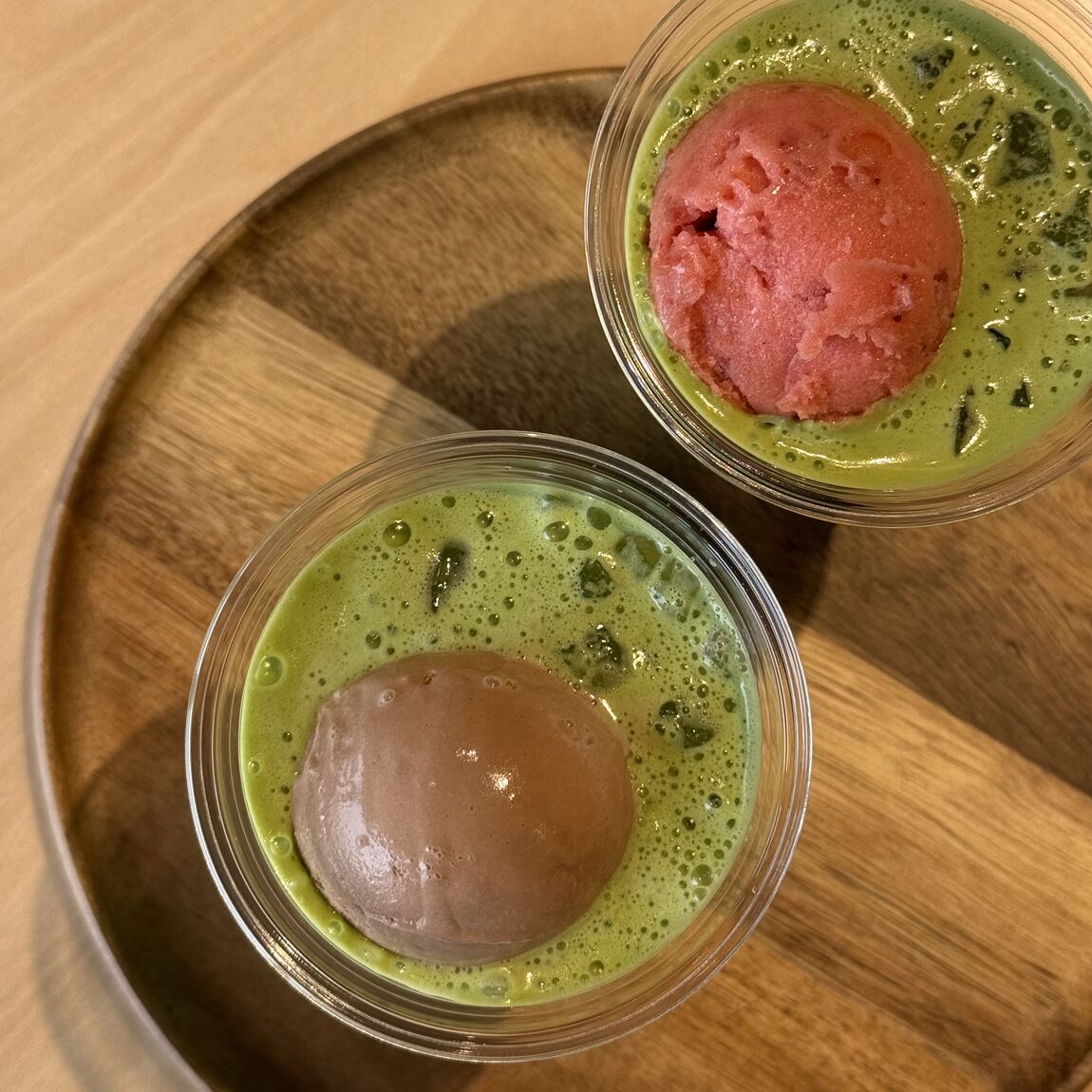 ジョイフルタウン釧路 コーヒー＆アイス】抹茶フロート｜抹茶ラテには